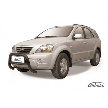 Кенгурятник d76 низкий Arbori черн. для Kia SORENTO 2006-2011