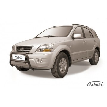 Кенгурятник d57 низкий  Arbori черн. для Kia SORENTO 2006-2011