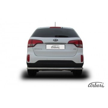 Защита заднего бампера d57 Arbori нерж. сталь для KIA Sorento 2013-нв