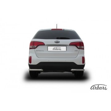 Уголки d57 Arbori нерж. сталь для KIA Sorento 2013-нв