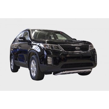Защита переднего бампера с декоративными элементами d60, Kia Sorento 2013-, KSOR.45.1637