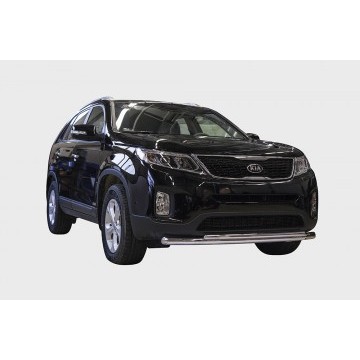 Защита переднего бампера труба d60/42 двойная, Kia Sorento 2013-, KSOR.48.1635