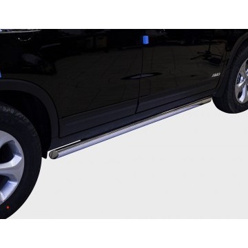Пороги труба овальные 75х42, Kia Sorento 2013-, KSOR.80.1655