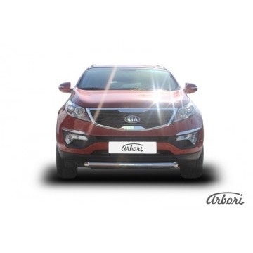 Защита переднего бампера Arbori d76 KIA SPORTAGE 2010-