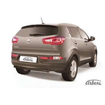 Защита заднего бампера d57 Arbori черн. для Kia SPORTAGE 2010-2016