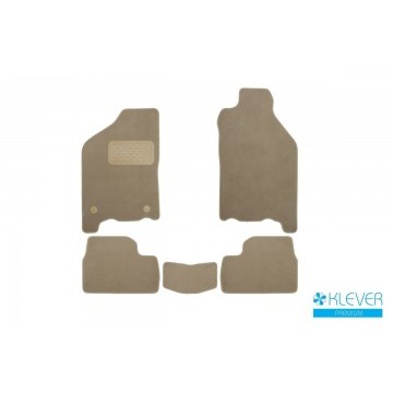 Коврики в салон Klever Premium ВАЗ 2113 2004-2013, хб., 5 шт. (текстиль, бежевые)