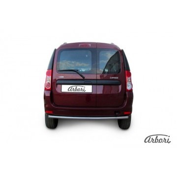 Защита заднего бампера d42 Arbori нерж. сталь для LADA LARGUS 2012-нв