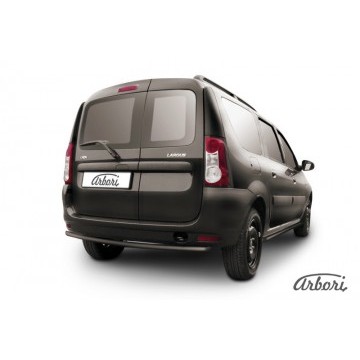 Защита заднего бампера d42 Arbori черн. для LADA LARGUS 2012-нв