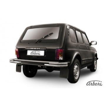 Уголки d57+d42 Arbori нерж. сталь для LADA 4х4 5дв. 1993-нв