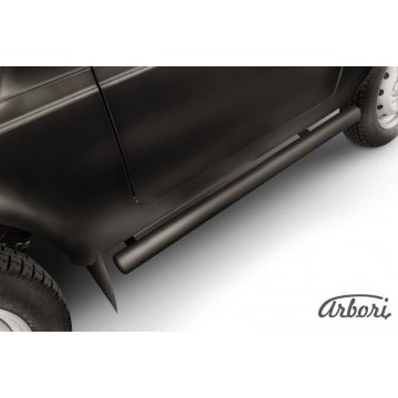 Защита порогов d76 труба Arbori черн. для LADA 4х4 3дв. 1977-нв