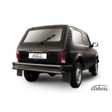 Защита заднего бампера d57 Arbori черн. для LADA 4х4 3дв. 1977-нв