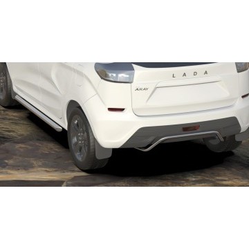 Защита порогов d57 труба Arbori нерж. сталь для LADA Xray 2015-нв