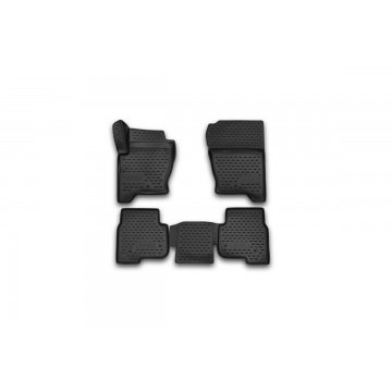 Коврики 3D в салон LAND ROVER Discovery 4, 2014->, 4 шт. (полиуретан)