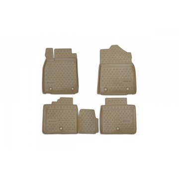 Коврики в салон LEXUS ES 250/350, 300h, 2012-> 4 шт. (полиуретан, бежевые)