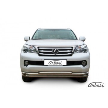 Защита переднего бампера Arbori d57+d57+d42 тройная LEXUS GX-460 2010-2013