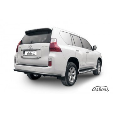 Защита заднего бампера d76 Arbori черн. для Lexus GX460 2010-2013