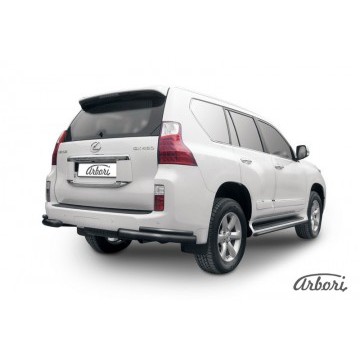 Уголки d76+d42 двойные Arbori черн. для Lexus GX460 2010-2013