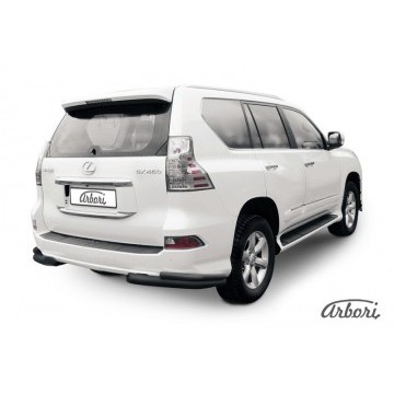 Уголки d76+d42 двойные Arbori черн. для Lexus GX460 2013-нв