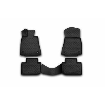 Коврики 3D в салон LEXUS IS250 2013-2015, 2015->, 4 шт. (полиуретан)