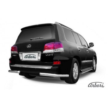 Уголки d76  Arbori нерж. сталь для Lexus LX570 2012-2015