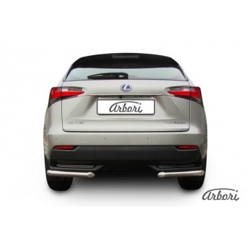 Уголки d57 Arbori нерж. сталь для LEXUS NX 2014-2017