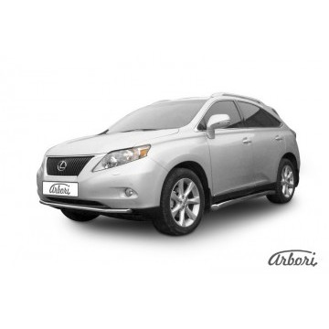 Защита переднего бампера d57 Arbori нерж. сталь для Lexus RX350 2009-2012