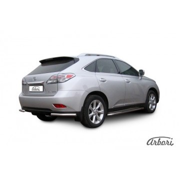 Уголки d57 Arbori нерж. сталь для Lexus RX350 2009-2012