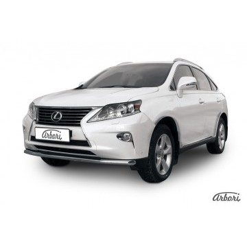 Защита переднего бампера d57 Arbori нерж. сталь для Lexus RX350/RX-270 2012-2015