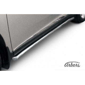 Защита порогов d57 труба с гибами Arbori нерж. сталь для Lexus RX350/RX-270 2012-2015