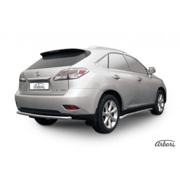 Защита заднего бампера d57 Arbori нерж. сталь для Lexus RX350/RX-270 2012-2015