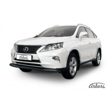 Защита переднего бампера d76 Arbori черн. для Lexus RX350/RX-270 2012-2015