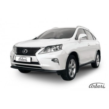 Защита переднего бампера d57 Arbori черн. для Lexus RX350/RX-270 2012-2015