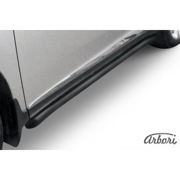 Защита порогов d57 труба с гибами Arbori черн. для Lexus RX350/RX-270 2012-2015