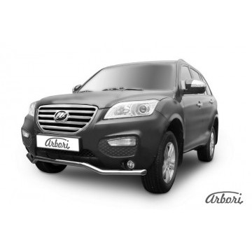 Защита переднего бампера D60 X60 2011  Arbori нерж. сталь для LIFAN X60 2015-нв