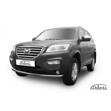 Защита переднего бампера D60 Lifan X60 2011  Arbori нерж. сталь для LIFAN X60 2015-нв