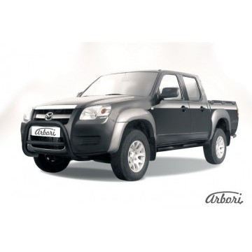 Кенгурятник d76 низкий Arbori черн. для Mazda BT-50 2006-2011