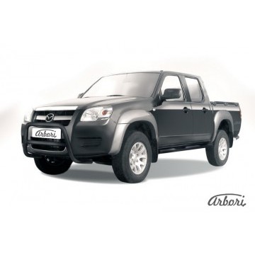 Кенгурятник d57 низкий  Arbori черн. для Mazda BT-50 2006-2011