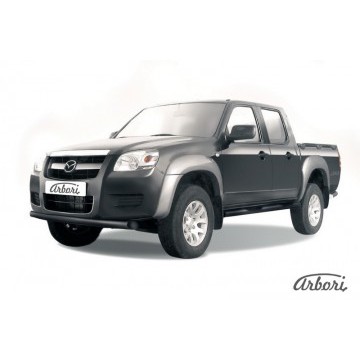 Защита переднего бампера d76 Arbori черн. для Mazda BT-50 2006-2011