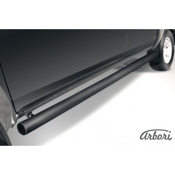 Защита порогов d76 труба Arbori черн. для Mazda BT-50 2006-2011