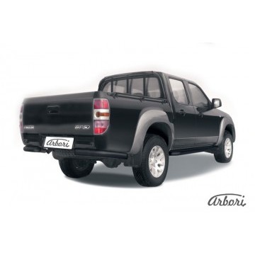 Защита заднего бампера d76 Arbori черн. для Mazda BT-50 2006-2011