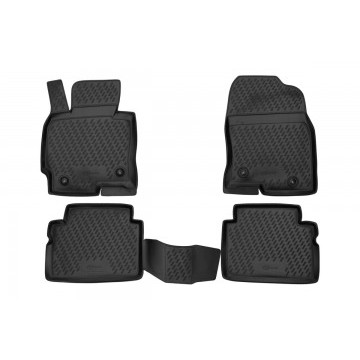 Коврики в салон MAZDA CX5, 2011-2016, 4 шт. (ПУ, повышенная износостойкость)