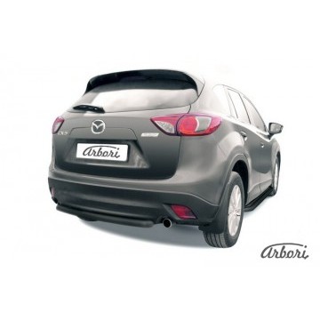 Защита заднего бампера d57  Arbori черн. для MAZDA CX-5 2015-2017