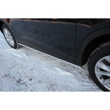 Пороги труба d42 Mazda CX-5 2012-, MCX5.80.1421