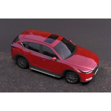 Комплект алюминиевых порогов Arbori Standart Silver 1700 для MAZDA CX-5 2017-нв