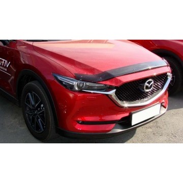 Дефлектор капота Mazda CX5, 17-, темный