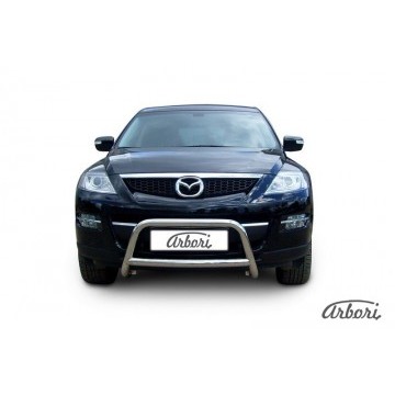 Кенгурятник d57 низкий  Arbori нерж. сталь для Mazda CX-9 2007-2012