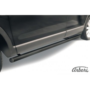 Защита порогов d57 труба Arbori черн. для Mazda CX-9 2007-2012