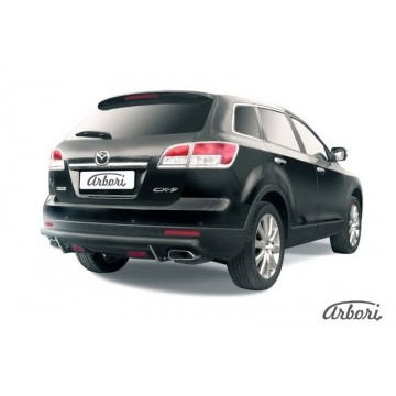 Защита заднего бампера d57 Arbori черн. для Mazda CX-9 2007-2012