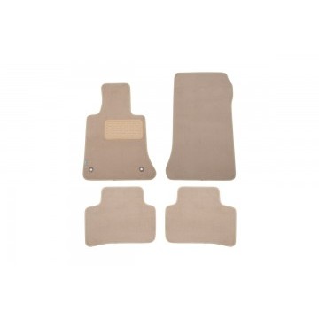 Коврики в салон Klever Premium MERSEDES-BENZ GLK-Class X204 АКПП 2008-2012, внед., 4 шт. (текстиль, беж