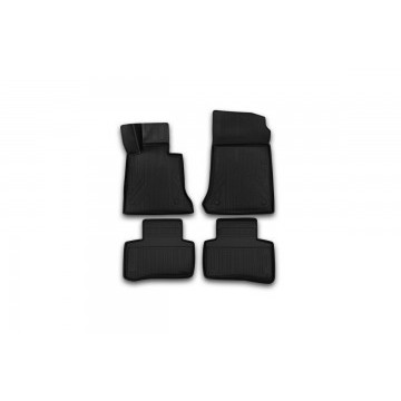 Коврики 3D в салон MERCEDES-BENZ GLK X204, 2014->, 4 шт. (полиуретан)
